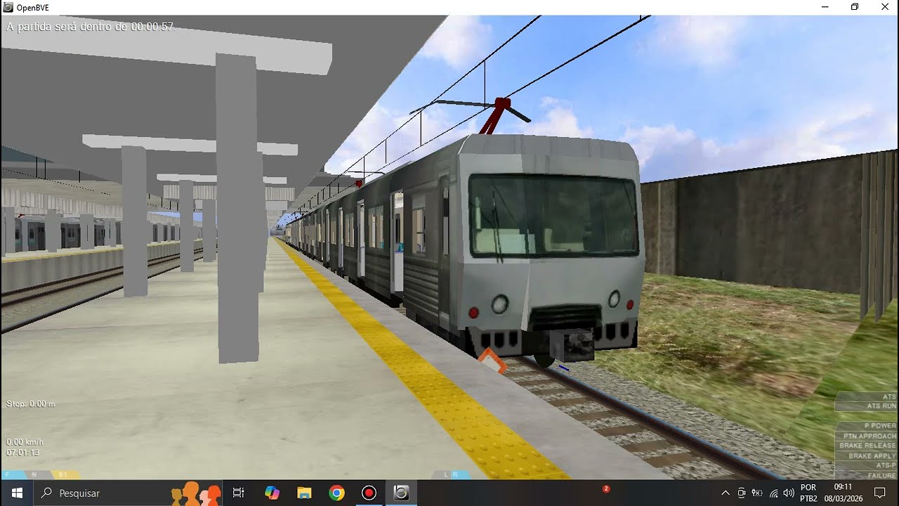 Openbve Supervia Serie 700 ER = 710 Saindo de Deodoro