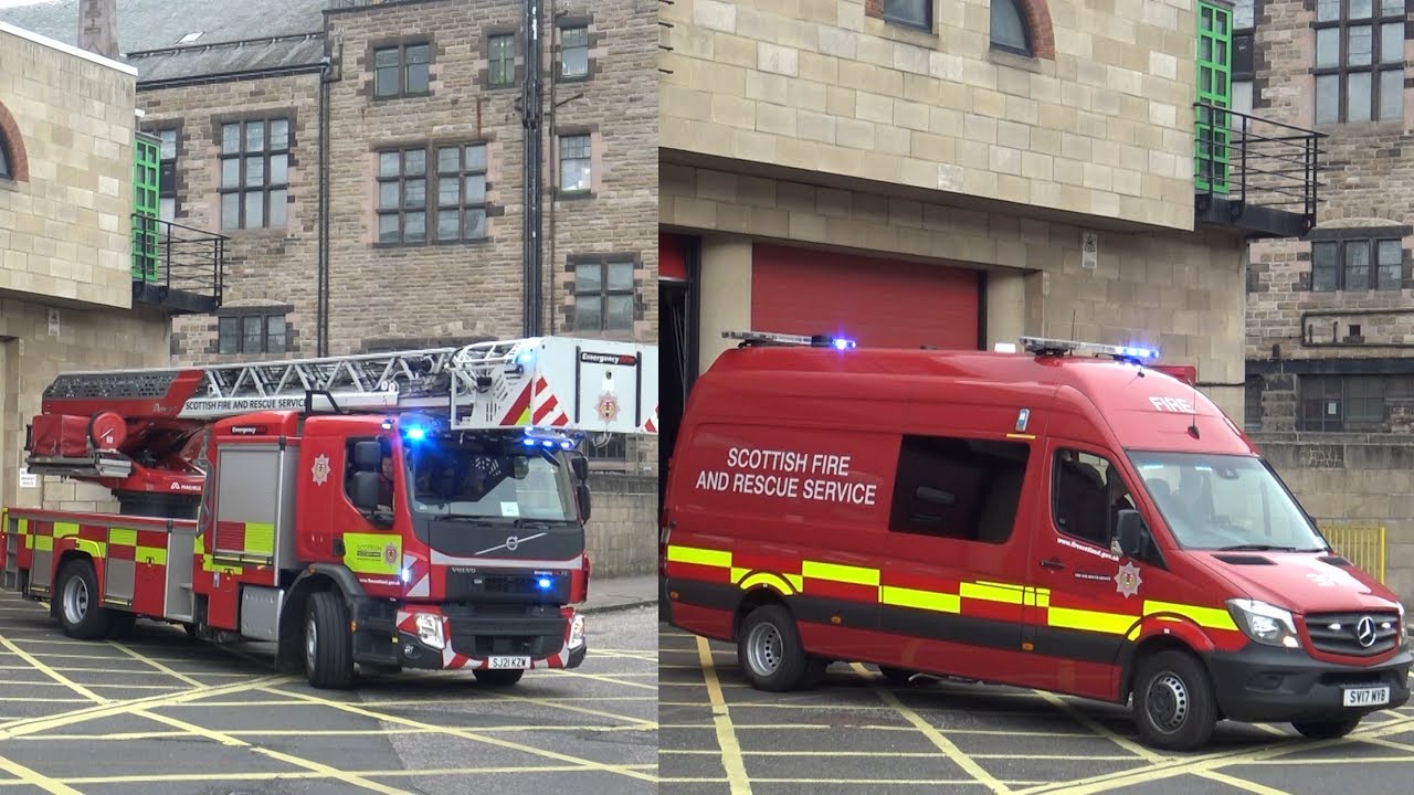 *RARE* Tollcross TL and Rope Rescue Unit Turnout | Scottish Fire and Rescue Service