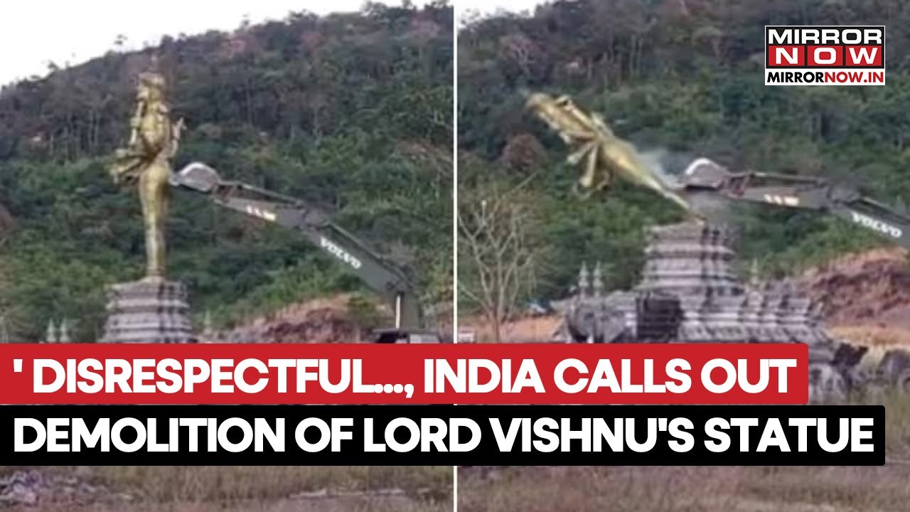 India Calls Out The Demolition Of Lord Vishnu's Statue At Thailand-Cambodia Border Amid Clashes