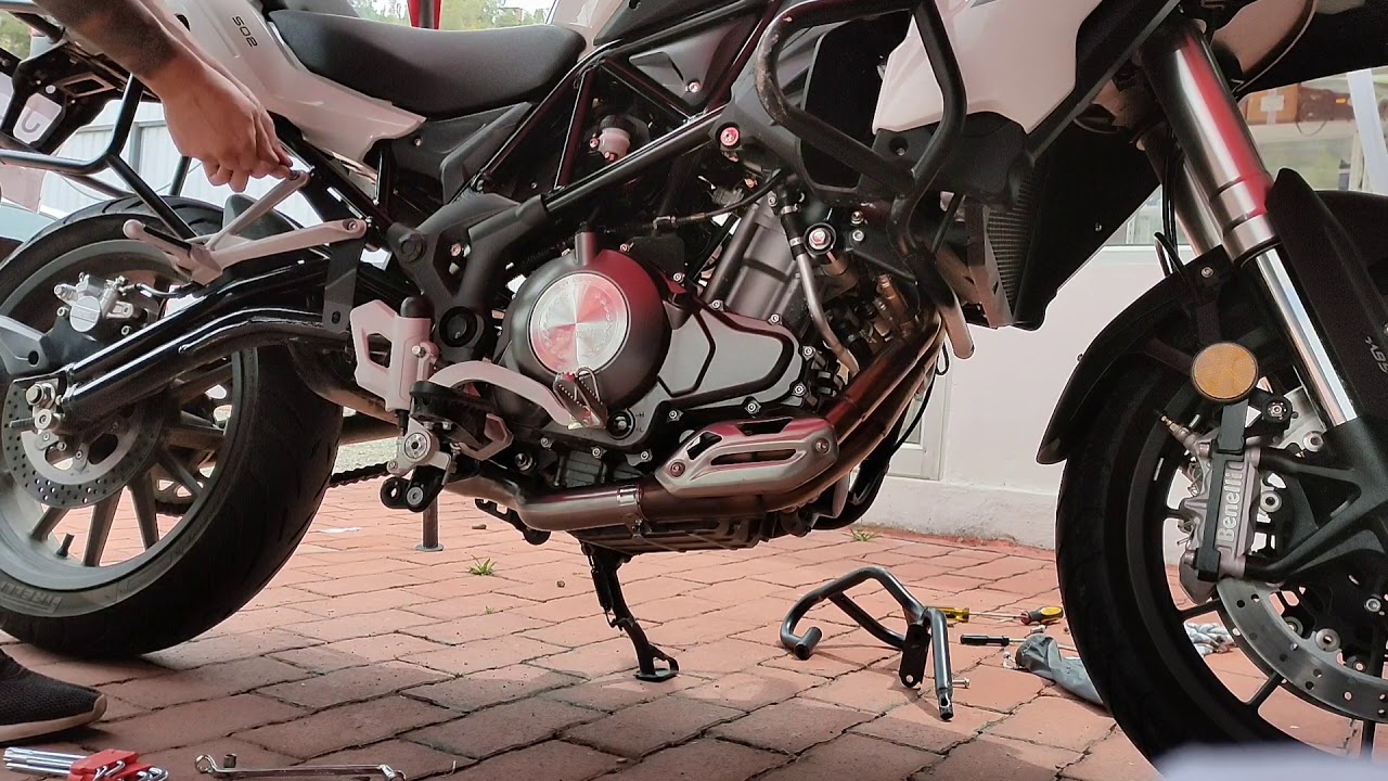 TRK 502 exhaust change, mivv delta Race 🏍️🦾🔥