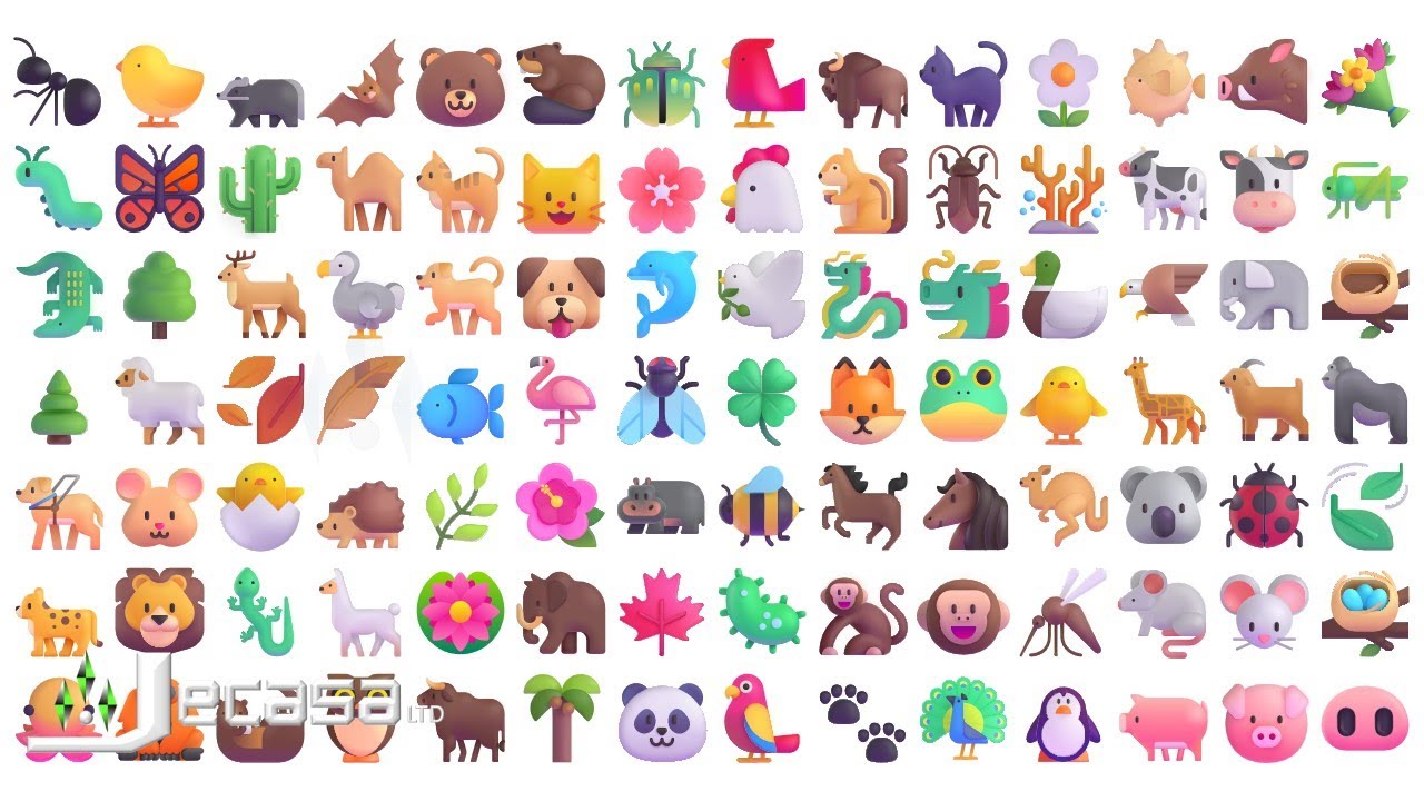 3D Emoji Meanings Part 63 - Animals & Nature | Fluent Emojis | Learning English with 3D Emojis