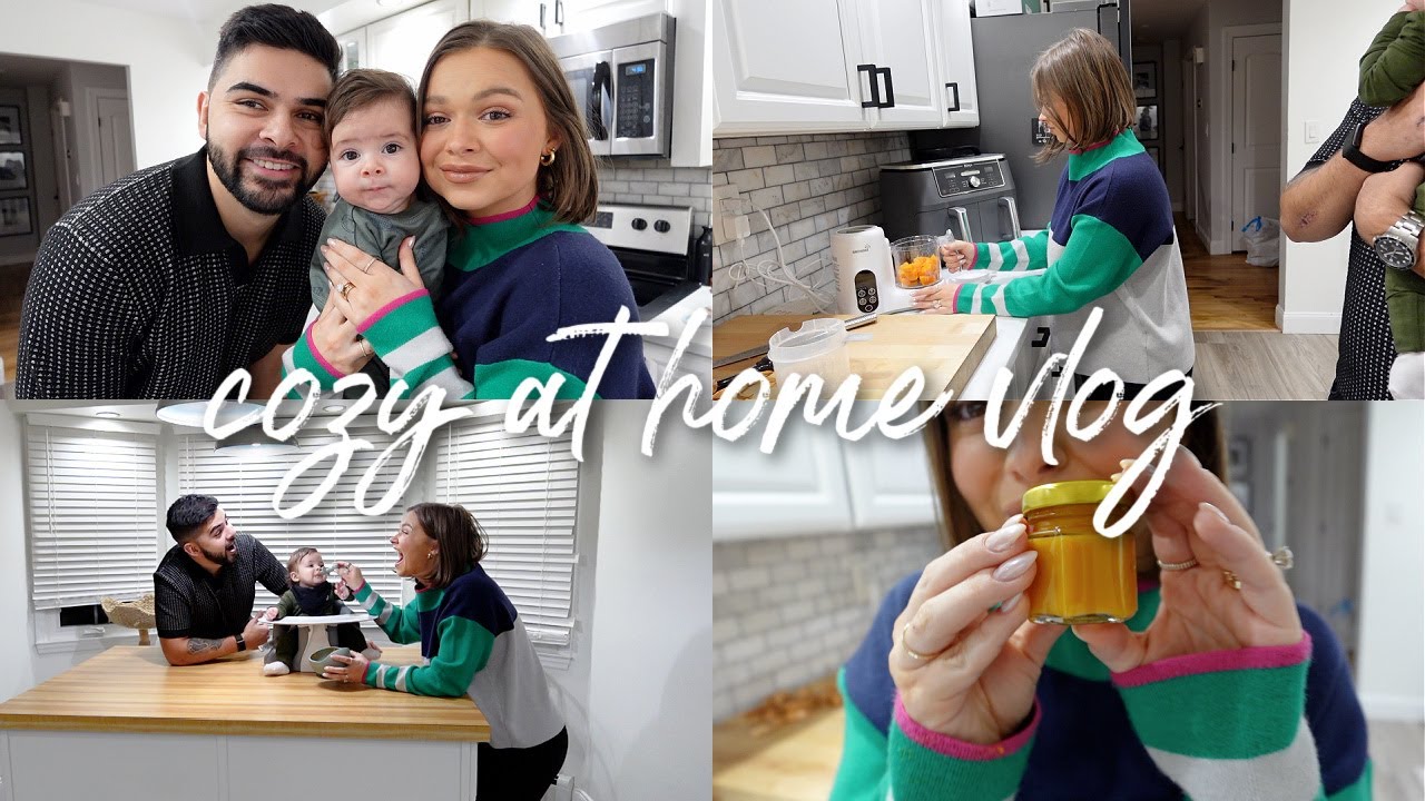 COZY HOME VLOG: our baby tries food, house reno plans, amazon purchases, organizing & grocery haul ✨