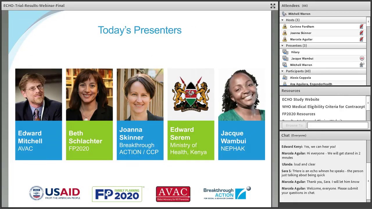 Roadmap for Results: Supporting Countries to Plan for ECHO Trial Results