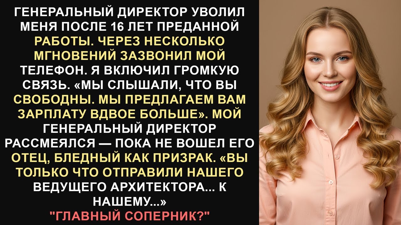 Генеральный директор уволил меня после 16 лет работы — а через несколько минут позвонил и предложил