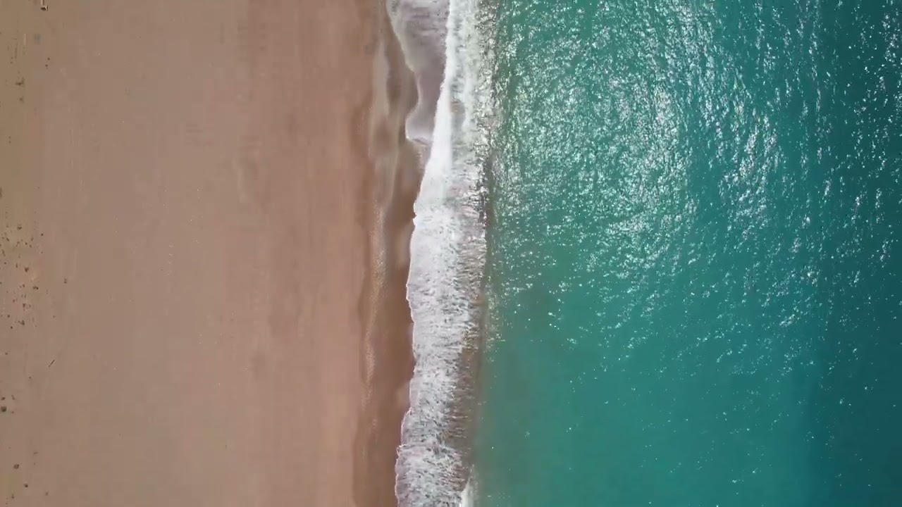 Agiannakis beach coastline from above