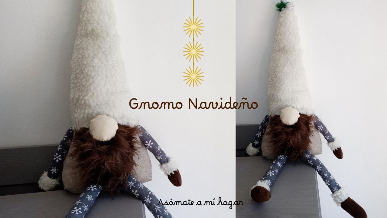 Sub) Como hacer gnomo navideño | Decoración Navideña sin gastar | Decora reciclando