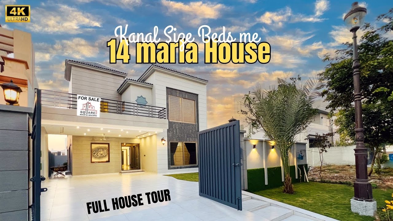 Stunning 14 Marla Modern House for Sale - Kanal Size, 5 Bedrooms, Video Tour! 2025