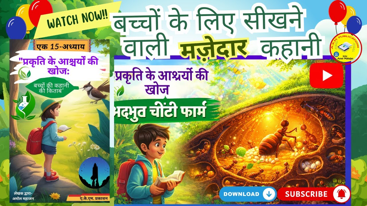 चींटियों की रहस्यमयी दुनिया 🐜 | Kids Science Story in Hindi | Nature Wonders