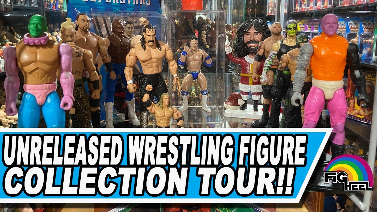 Tour of PROTOTYPE & UNRELEASED WWE, WWF & WCW Wrestling Action Figure Collection!