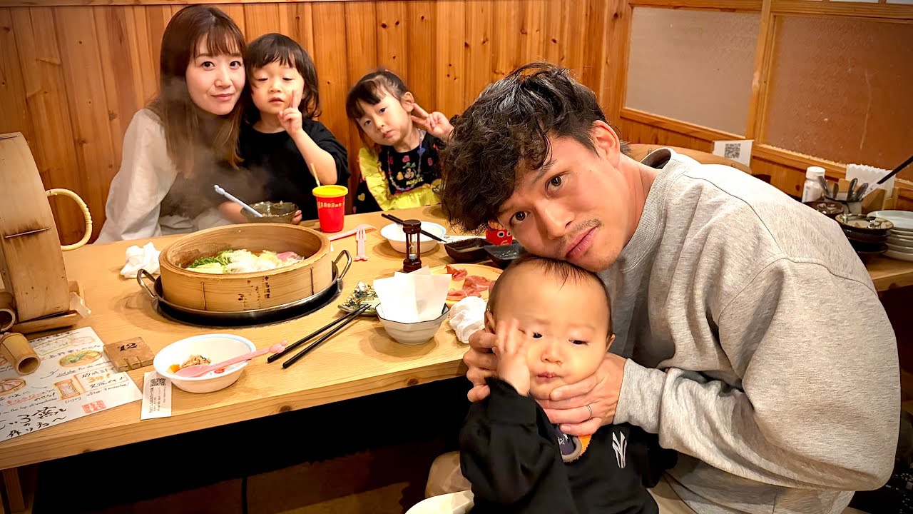【VLOG】0歳.3歳.5歳と年末年始の沖縄旅行1日目‼︎初めての飛行機と沖縄料理