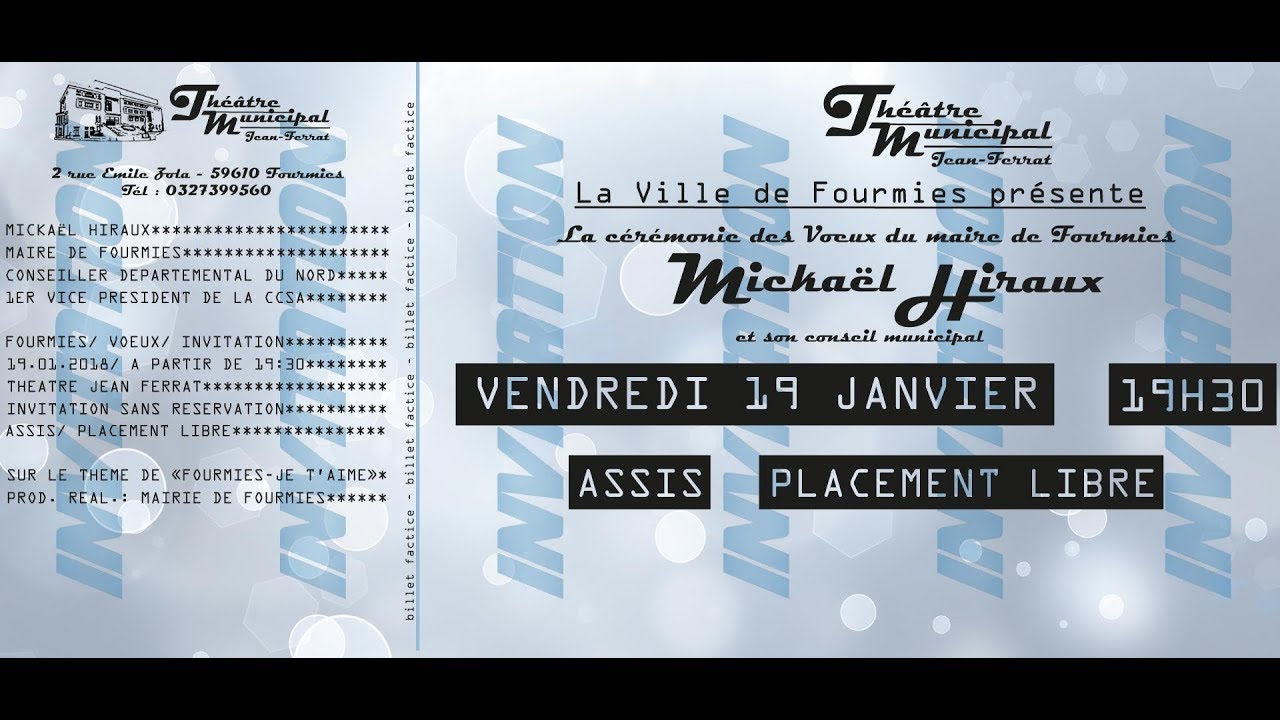 Cérémonie des Vœux du Maire de Fourmies 2018