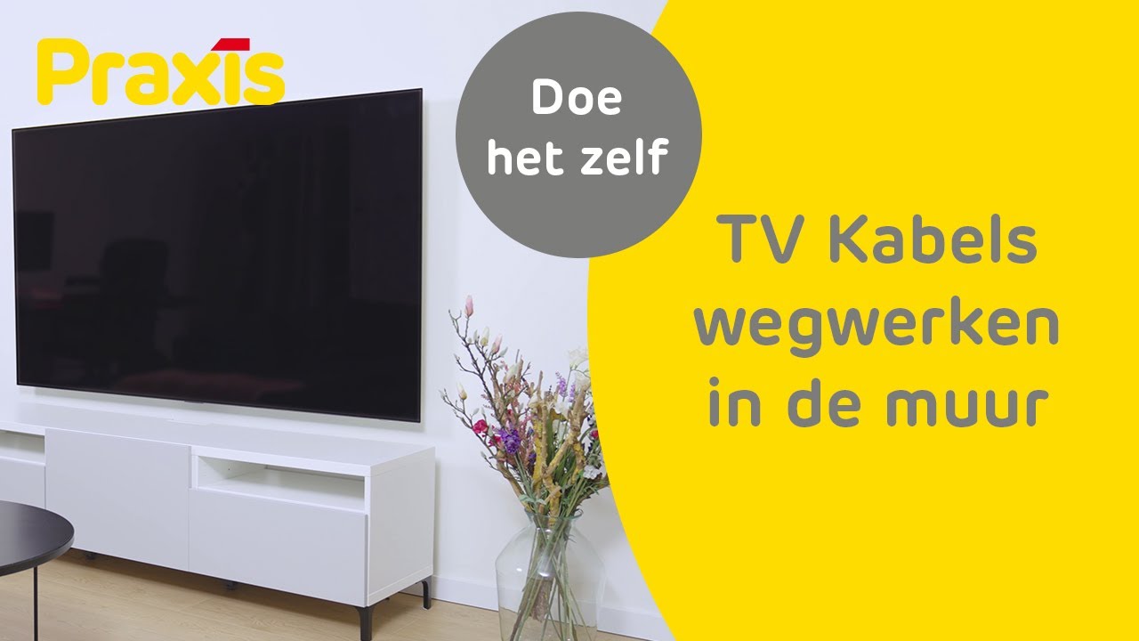 TV kabels wegwerken in de muur - Zo doe je dat | Praxis