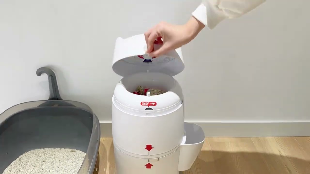 Odor-Free Cat Litter Trash! Red Rocket Pets Demo!