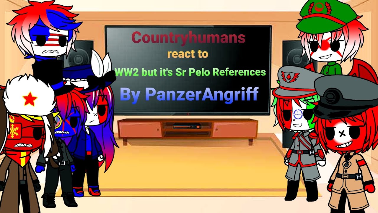 Countryhumans реагируют на Вторую мировую войну, но это отсылки к Sr Pelo от PanzerAngriff