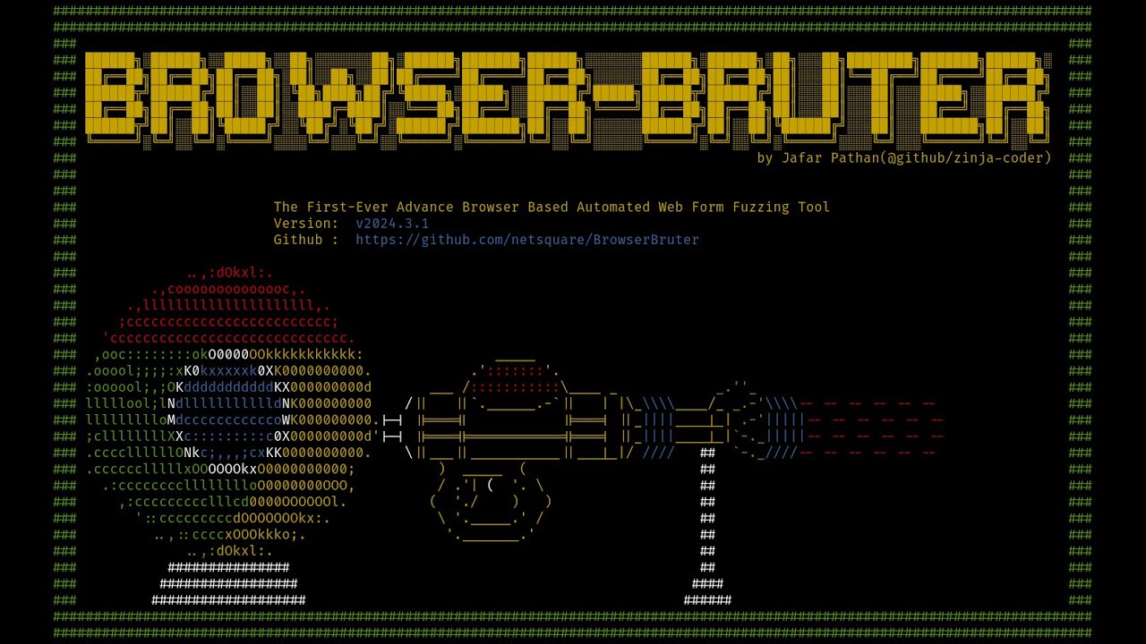 Browser Bruter web form fuzzing automation tool installation tutorial