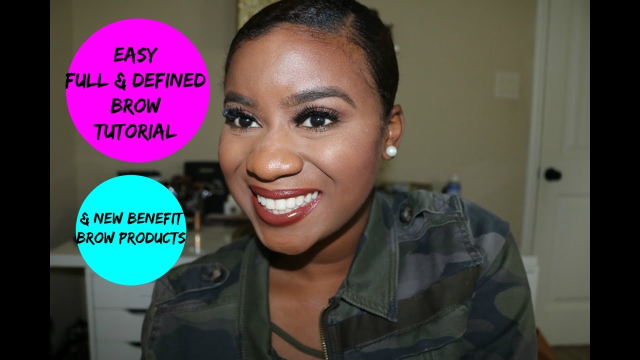 Easy Full & Defined Brow Tutorial With NEW Benefit Products