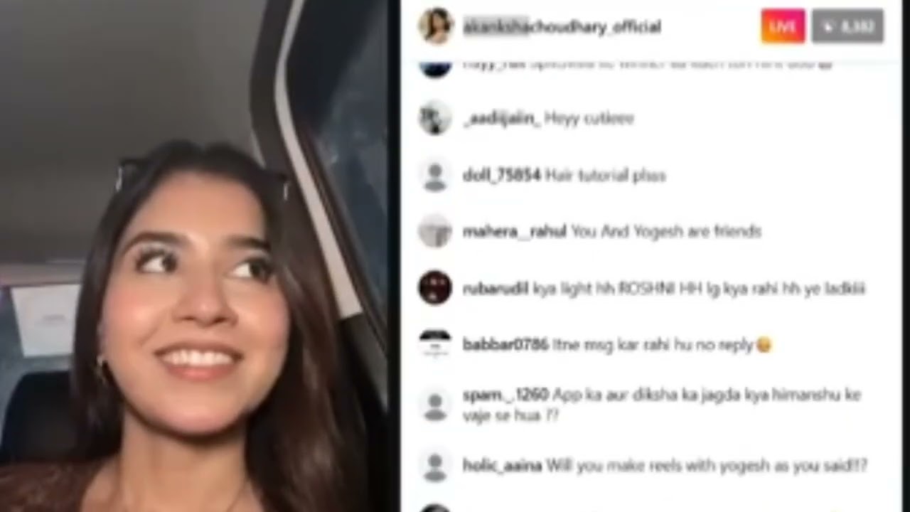 Akanksha Choudhary Splitsvilla 16 Instagram Live Talking About Yogesh Rawat 
