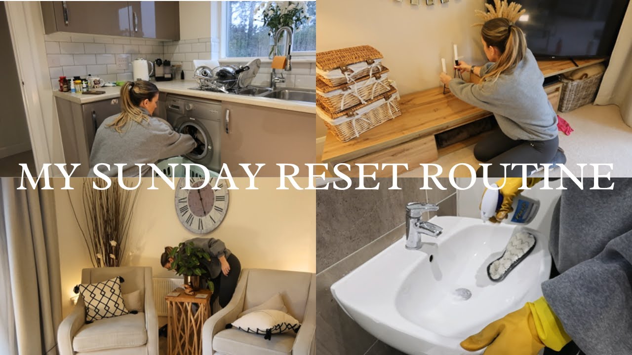MY SUNDAY RESET ROUTINE - Speed cleaning & preparing for the week ahead. Extreme cleaning motivation