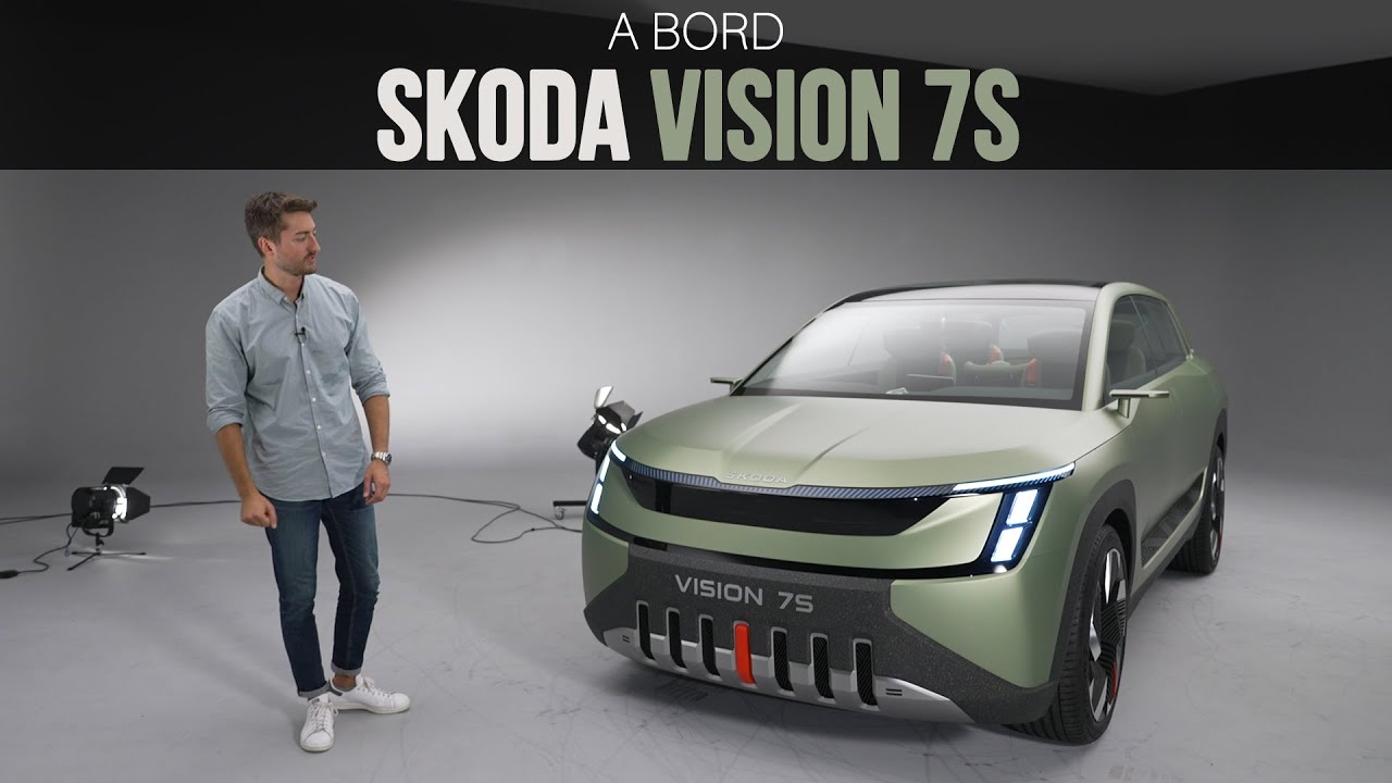 A bord du Skoda Vision 7S