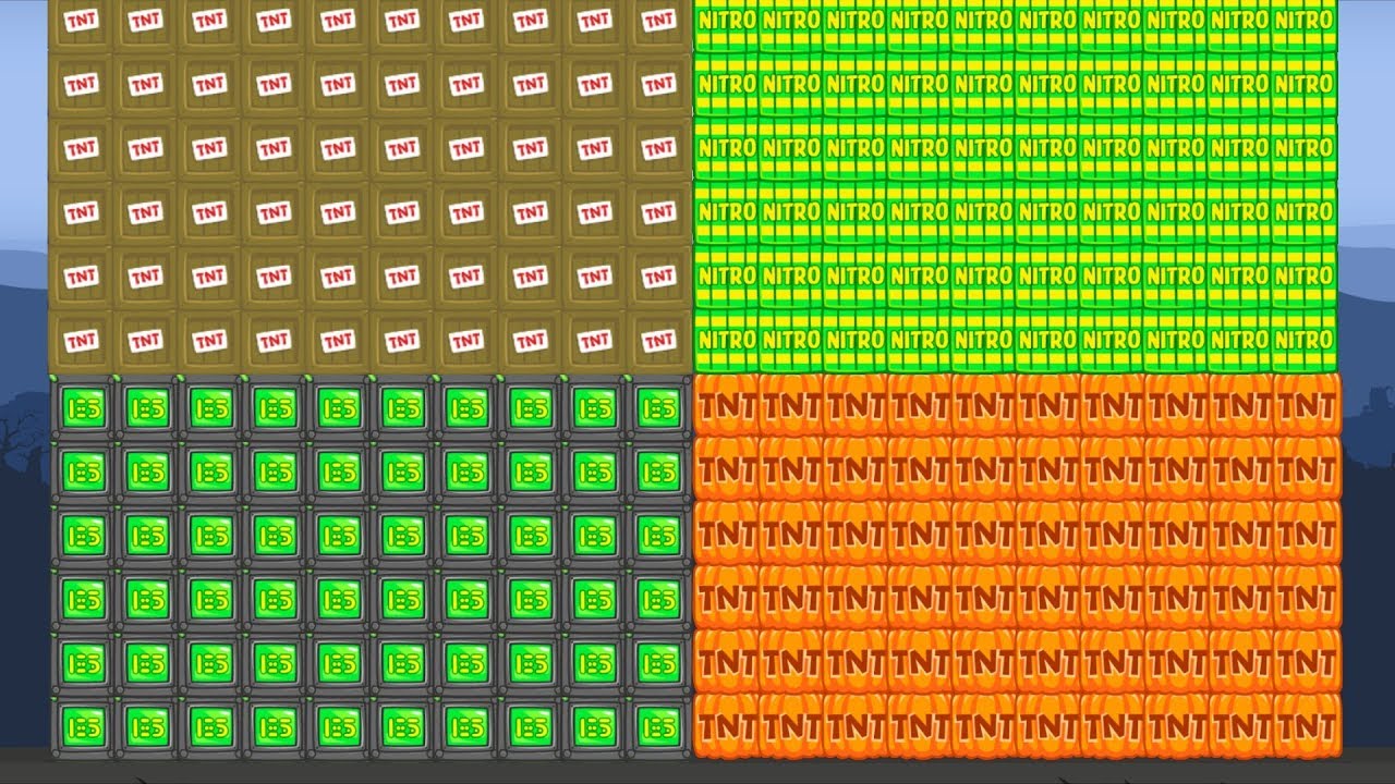 Bad Piggies - SILLY EXPERIMENT ALL DIFFERENT TNT (Field of Dreams)