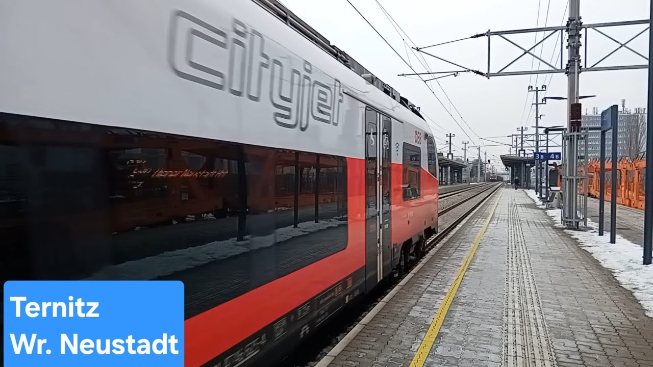 Mitfahrt im CJX 9 nach Wr. Neustadt Hbf | Mitfahrt