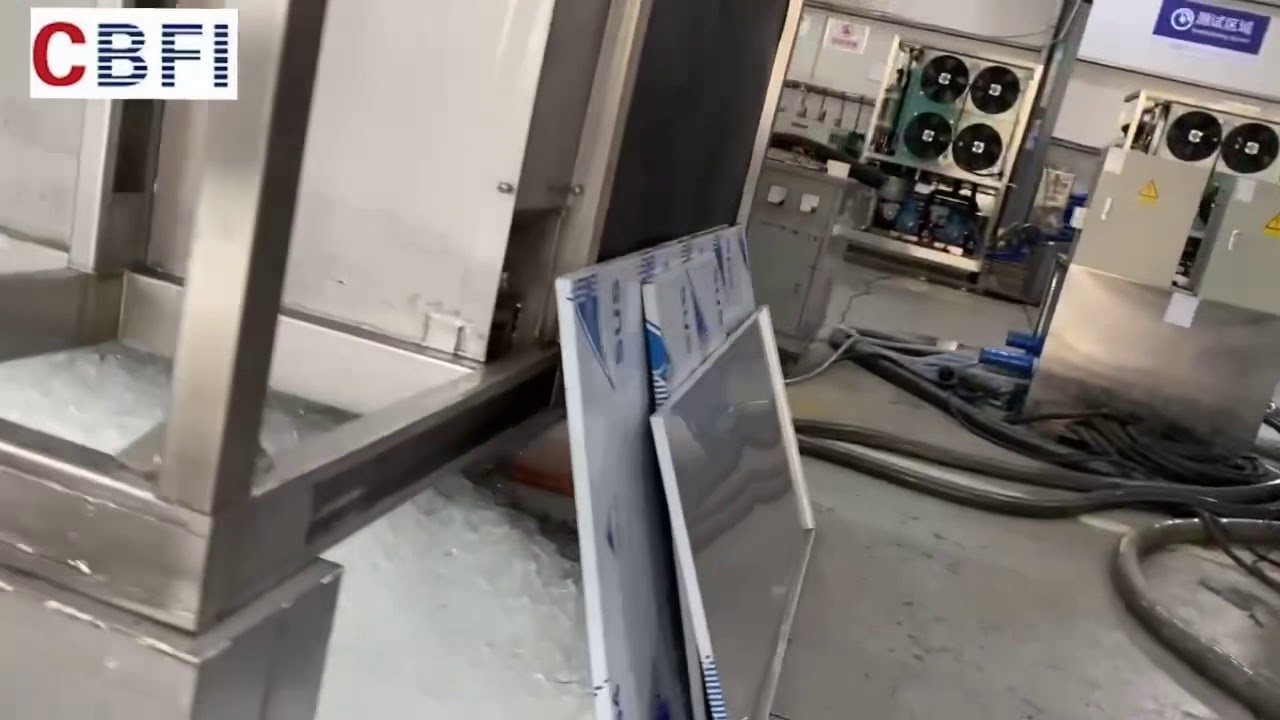 CBFI 5 tons plate ice machine testing in factory, do you interest ?