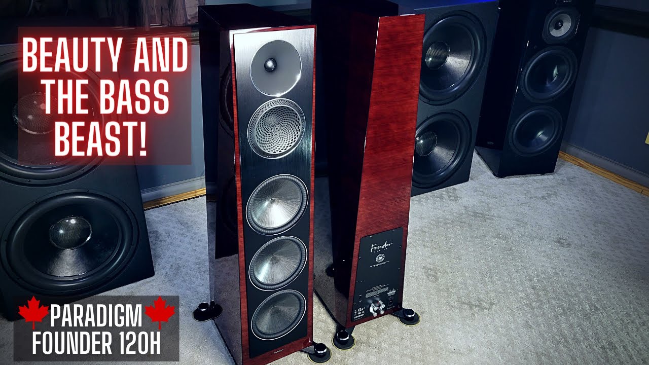 Best BASS From A Tower Speaker? Paradigm Founder 120H Tower Review & Demos
