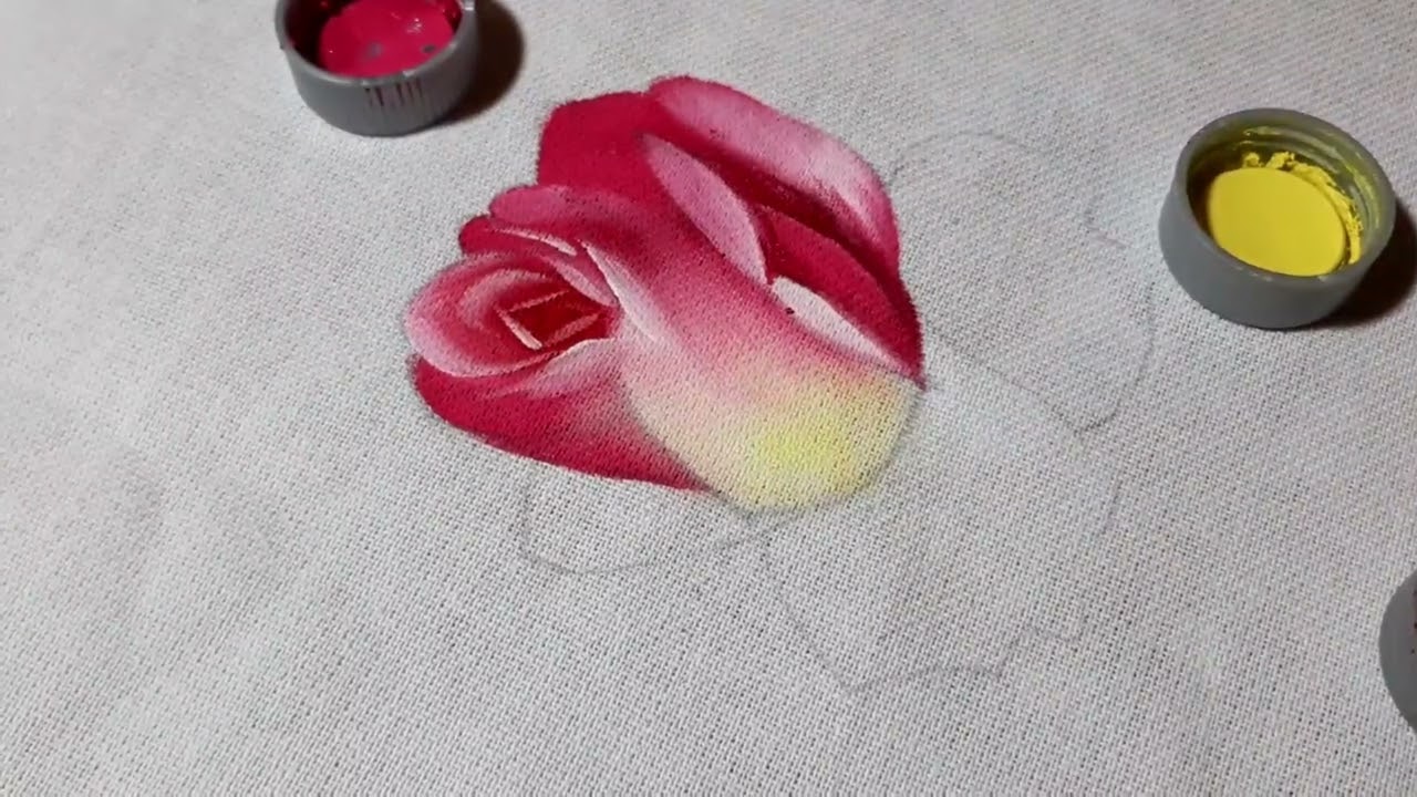 Como pintar um botão semi aberto