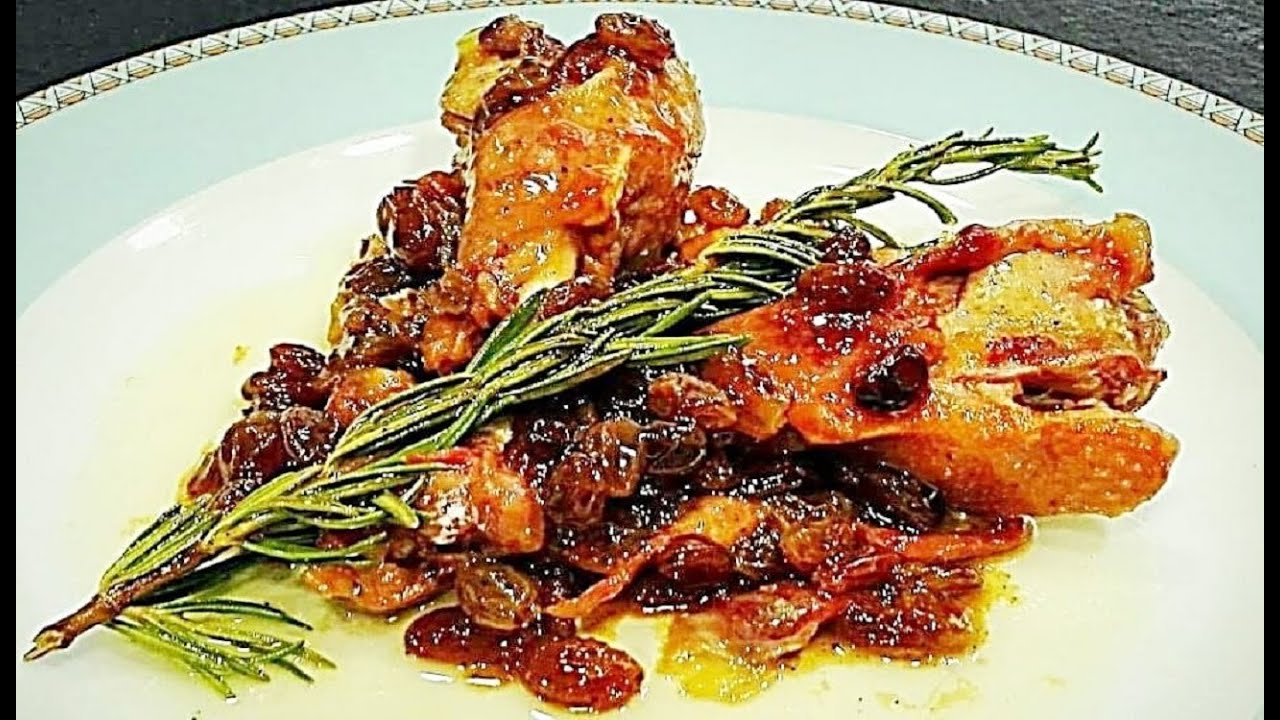 CONFIT DE PATO AL OPORTO Y PASAS