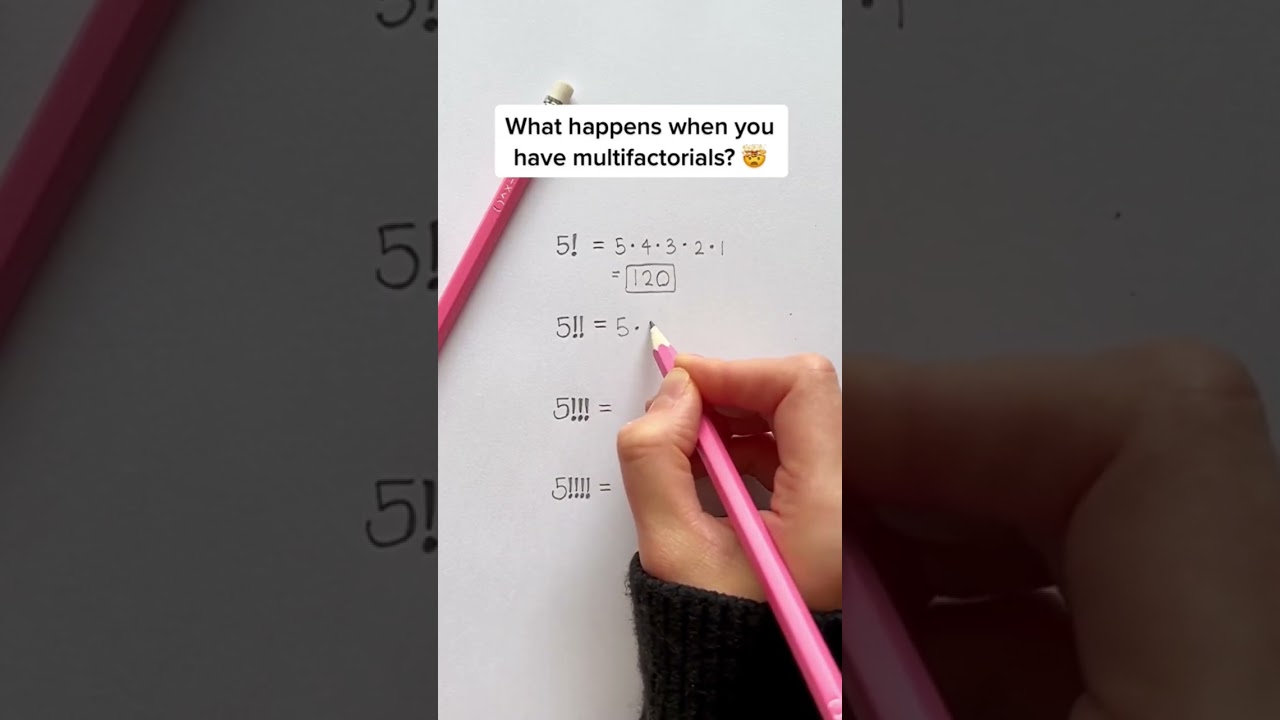 Szalone silnie! #matematyka #matematyka #silnie #szorty #r&oacute;żowyoł&oacute;wek