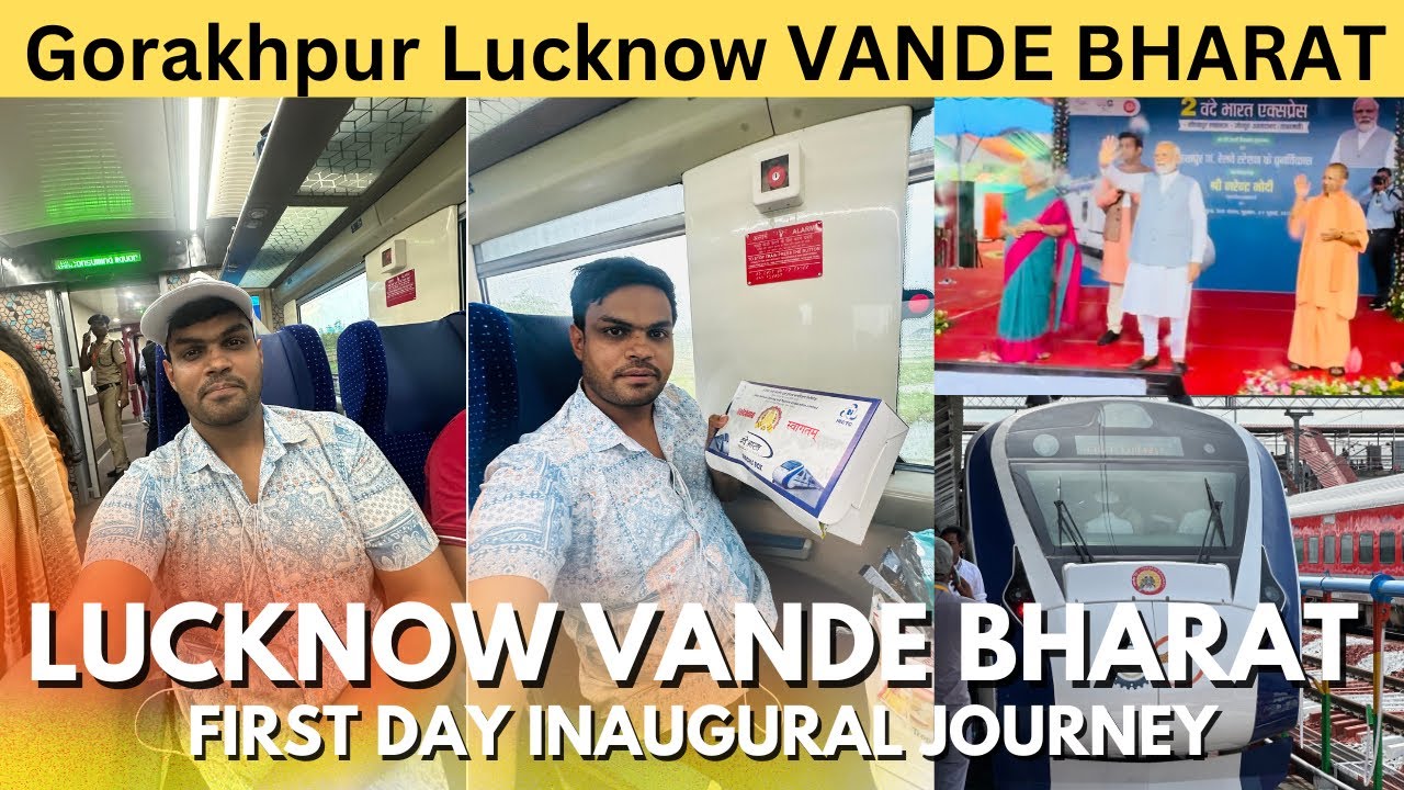 LUCKNOW VANDE BHARAT EXPRESS Inaugural Journey AC Chair Car | Gorakhpur to Lucknow Fastest Train😱