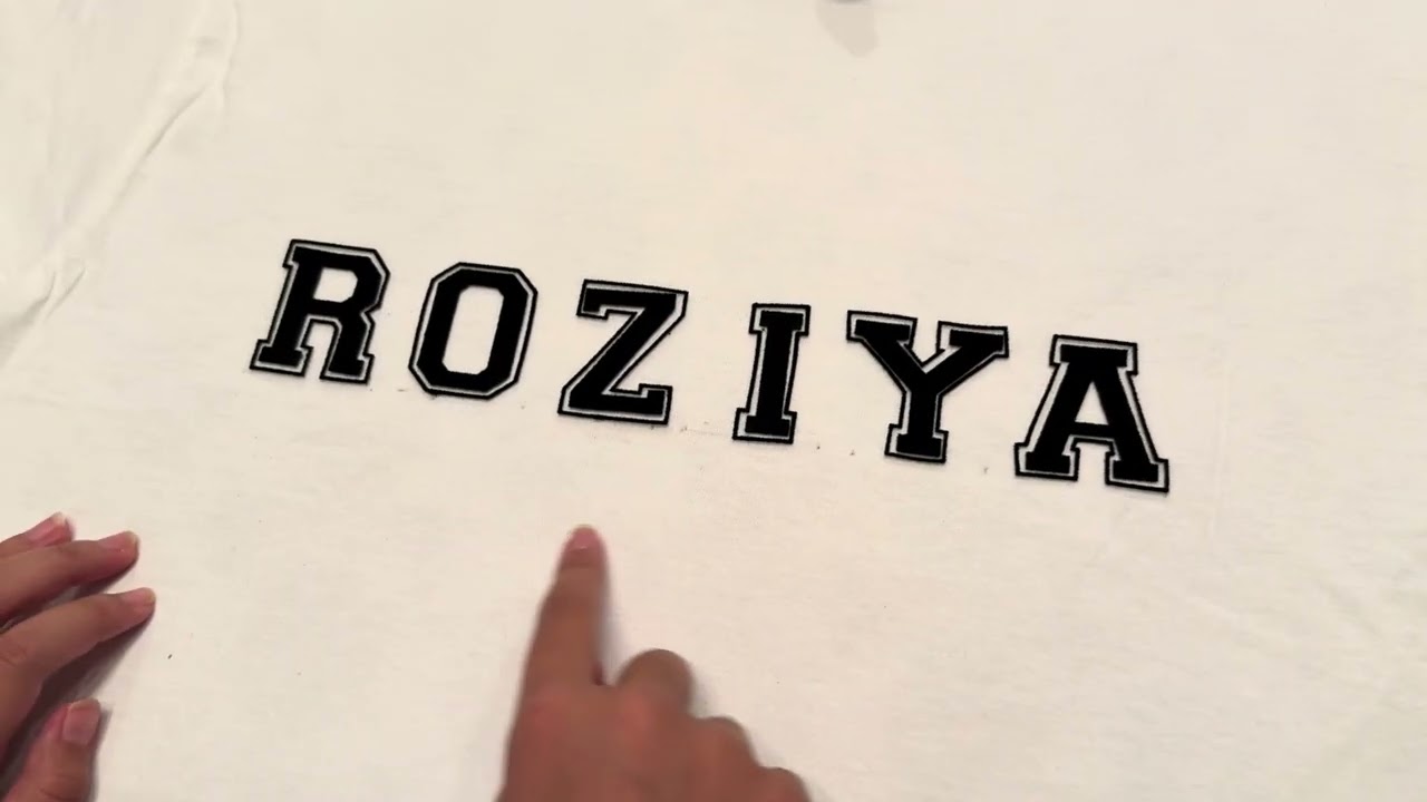 DIY Iron-On Letters | For School T- Shirt #irononpatch #diy #craft 