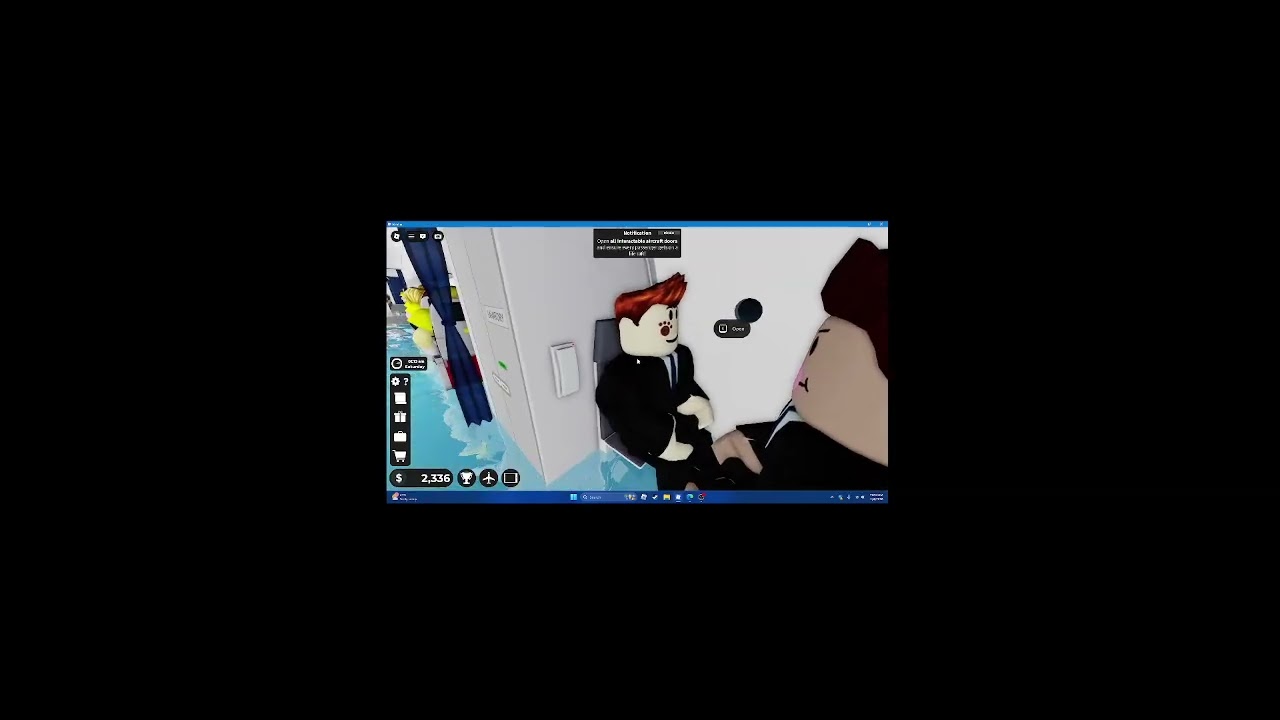 Turkish Airlines 767 Water landing Cabin crew simulator Roblox (Sorry About The Screen!)