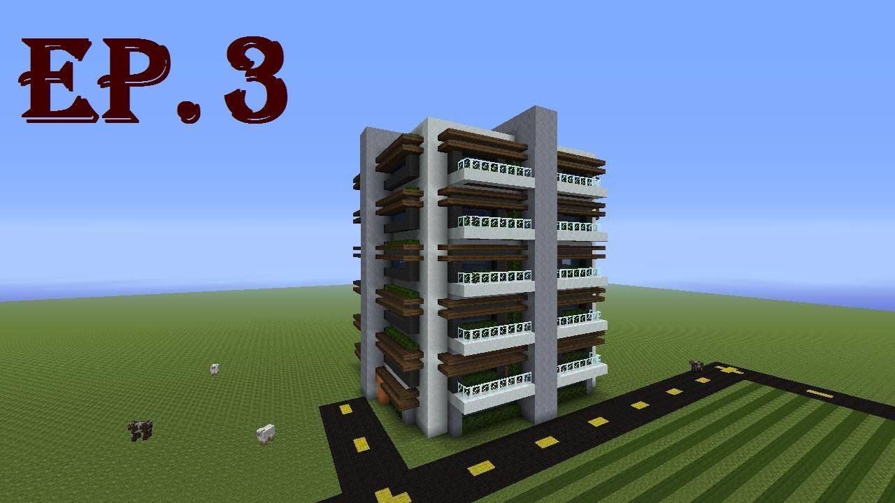 How to Build a Modern Apartment Complex in Minecraft - Part 3