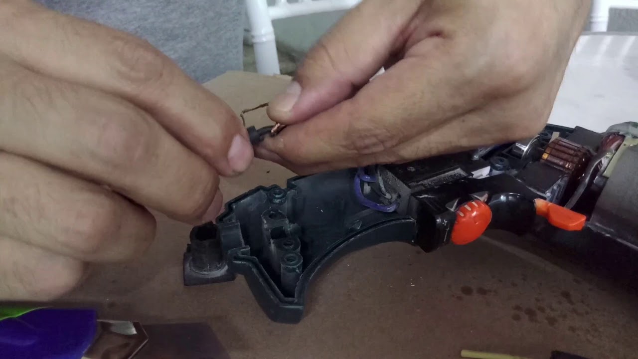 Como reparar el cable de un taladro