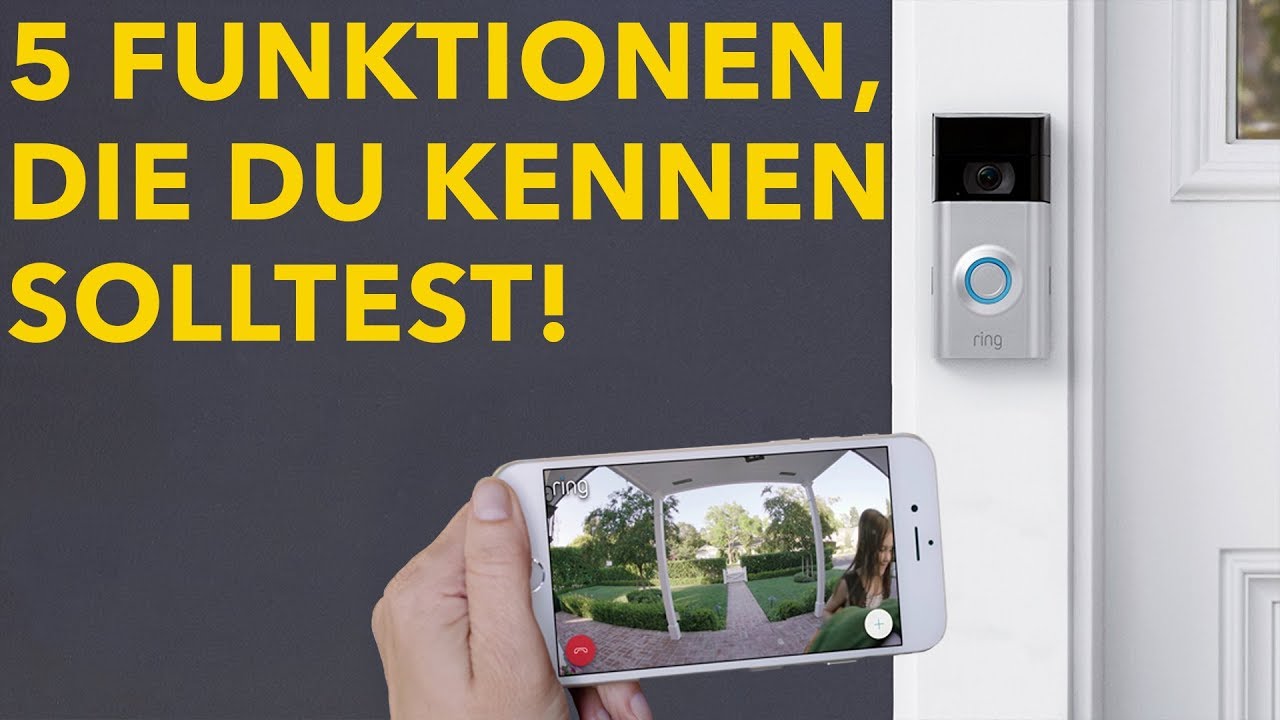 Ring Video Doorbell 2 - 5 Dinge die Du mit der Video-Türklingel machen kannst.