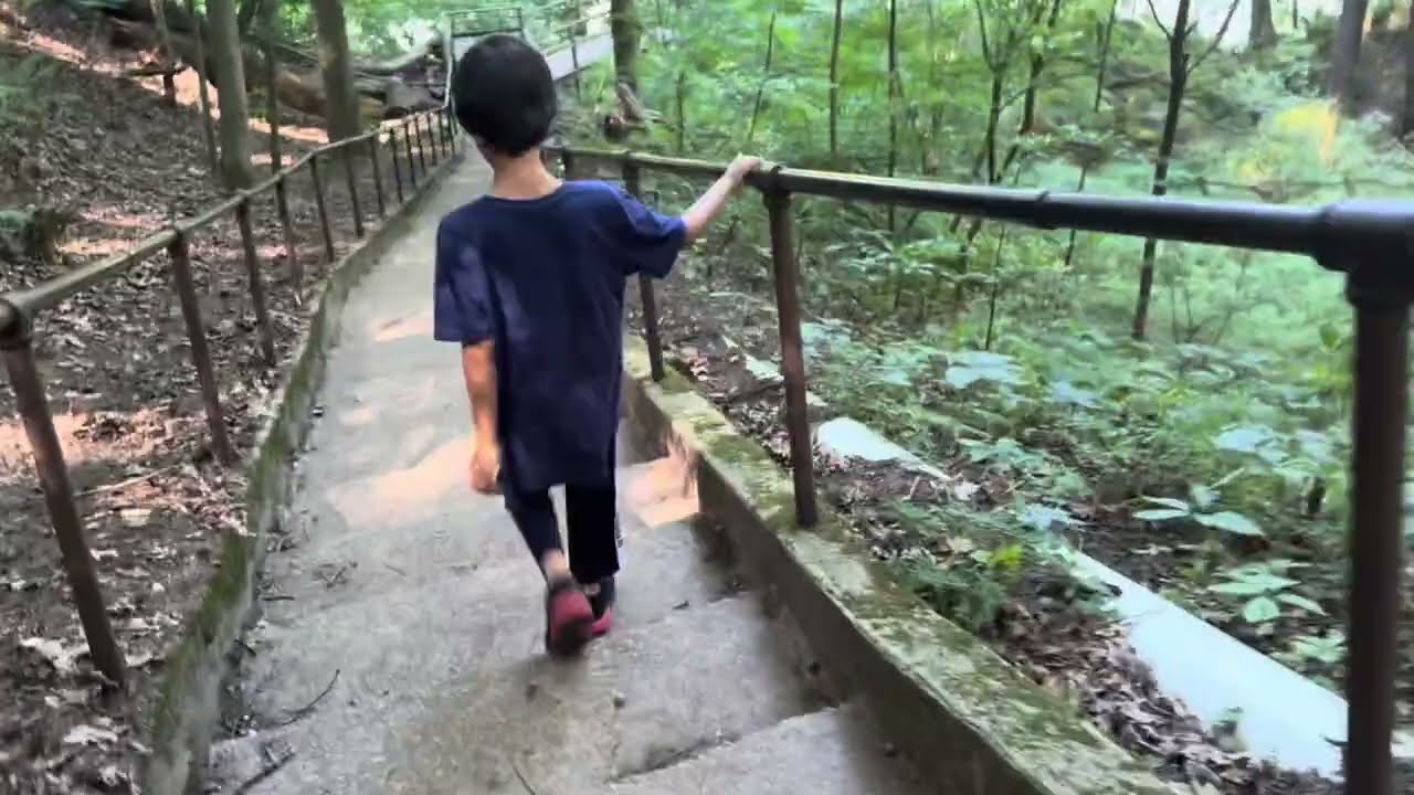 Walking Tour using steps  to reach  Tippy Dam