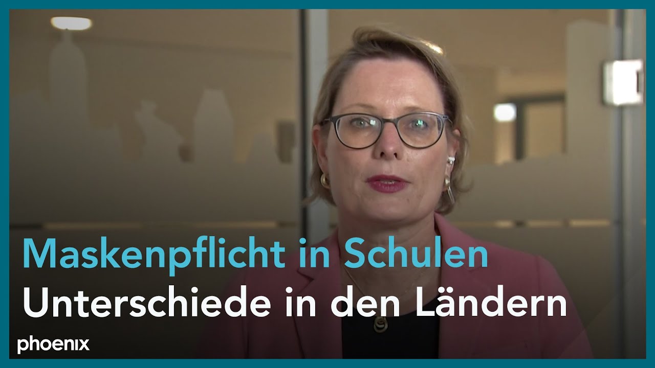 phoenix tagesgespr&auml;ch mit Bildungsministerin Stefanie Hubig zum Pr&auml;senzunterricht am 17.11.20