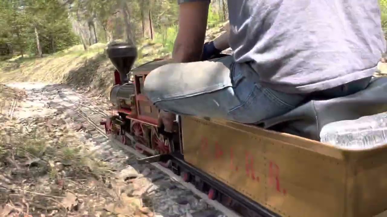 1.5&rdquo; scale live steam American first run on the restored track!