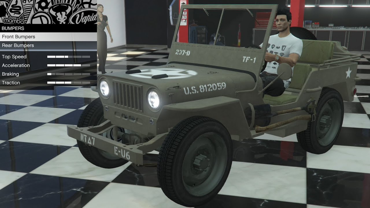 GTA 5 — DLC «Настройка транспортного средства» — Vapid Winky (Willys Jeep)