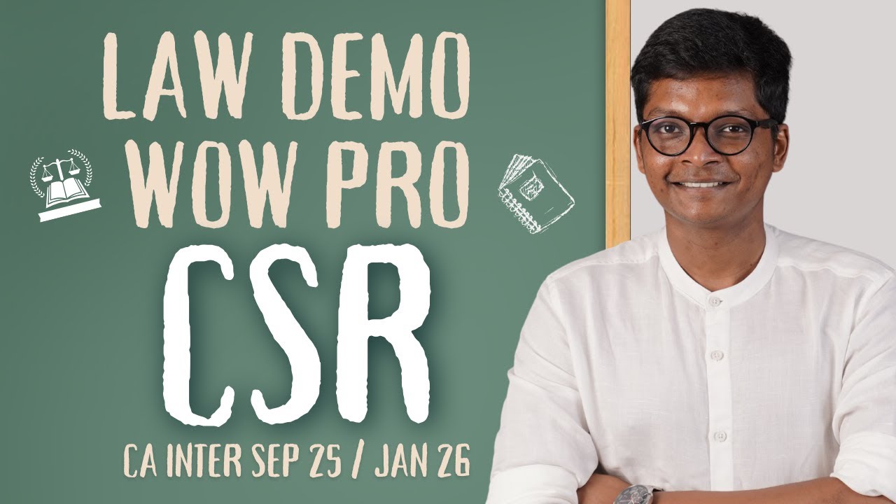 LAW DEMO - CSR - CA INTER - WoW Pro - SEP 25 / JAN 26