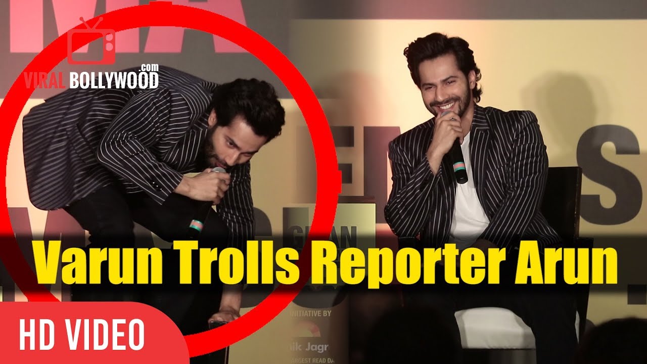 Varun Trolling Reporter Arun | Funniest Media Troll | Varun Dhawan At Jagran Cinema Summit