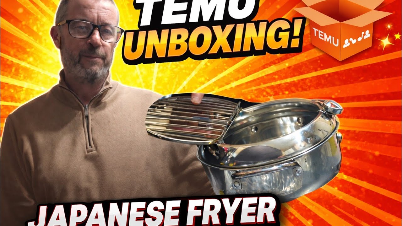 Temu unboxing! Steve checks out the Japanese deep fryer pot. 📦🔥
