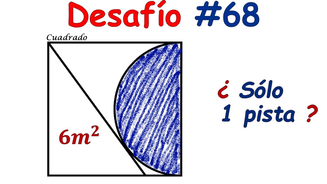 ¡¡ Sólo 1 pista !! ¿ Podrás descubrir el Área Sombreada ?