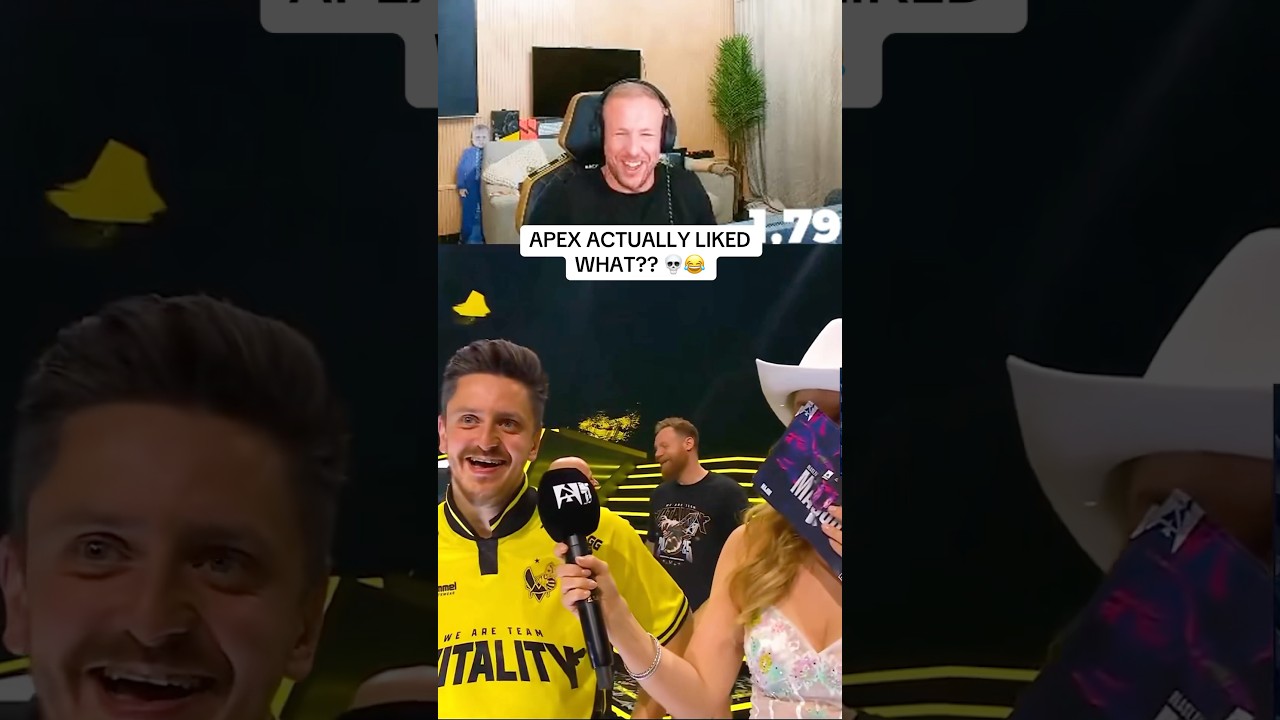 Apex is next level at interviews 😂😂 #csgo #cs2 #vitality #apex