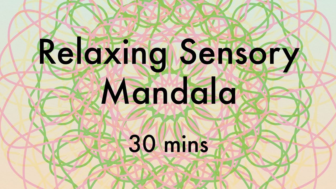 Relaxing Sensory Mandala Animation with Soothing Music | Stress & Anxiety Relief