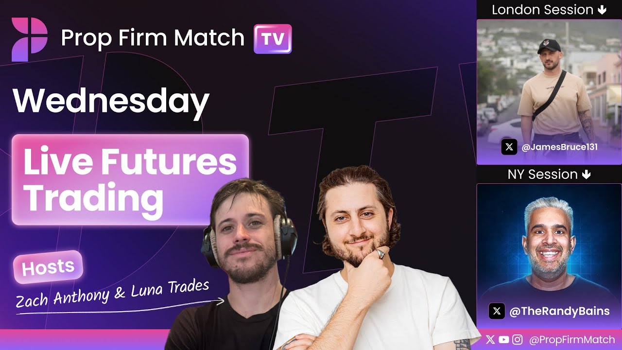 LIVE Futures Trading | London & New York Session | Prop Firm Match TV