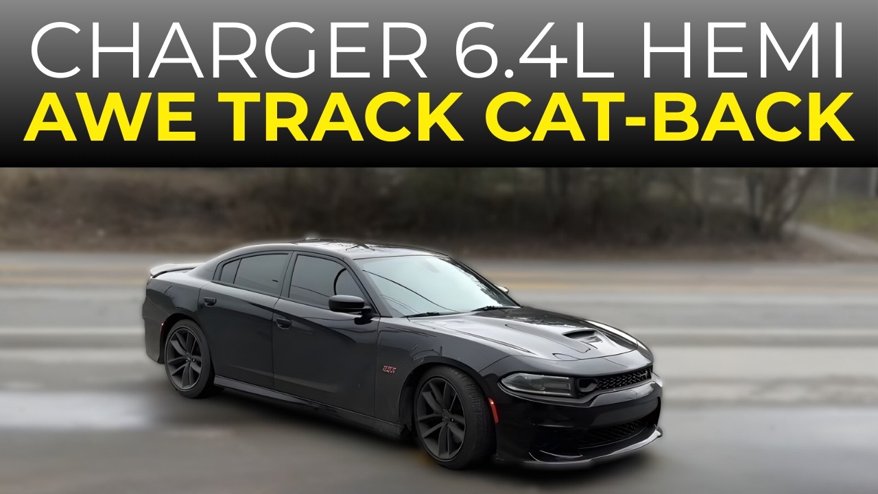 Dodge Charger 6.4L HEMI V8 2019 года с выхлопной системой AWE Track Cat-Back!