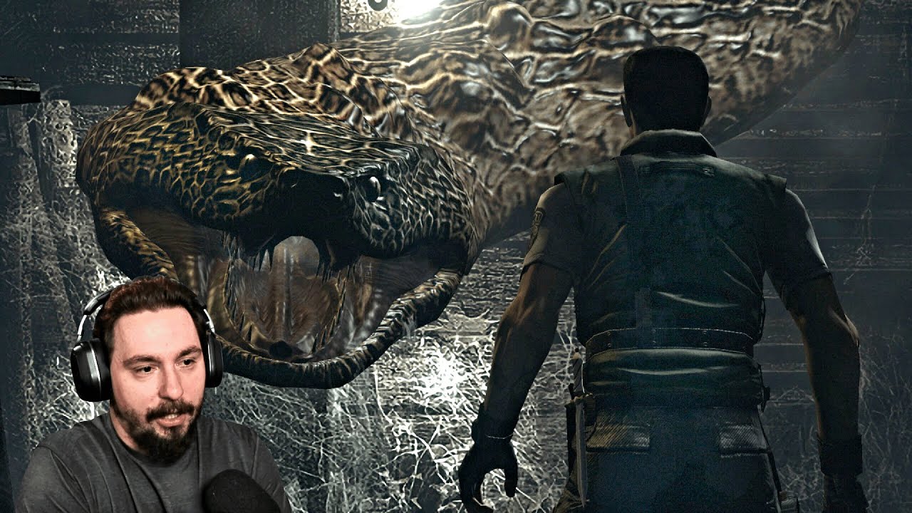 THIS SNAKE IS MASSIVE! Resident Evil 1 HD | Part 2