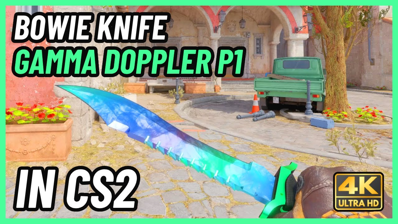 ★ CS2 Bowie Knife Gamma Doppler (Phase 1) | CS2 Knife In-Game Showcase [4K]